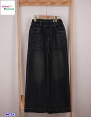 Quần jean xanh túi nơ Miu miu