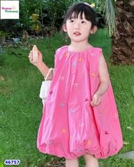 Đầm bí Miakid hồng nơ