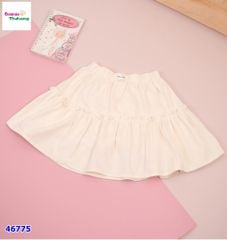 Chân váy kem viền tầng min min