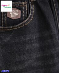 Quần jean dài đen loang one Beath