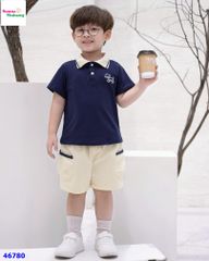 Set Bernie áo polo xanh Up Dog