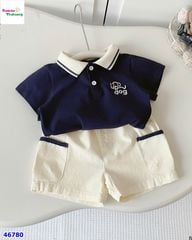 Set Bernie áo polo xanh Up Dog