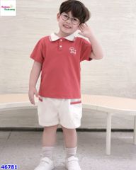 Set Benier áo polo đỏ Up Dog