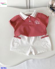 Set Benier áo polo đỏ Up Dog