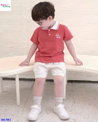 Set Benier áo polo đỏ Up Dog