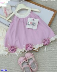 Set Sofia áo yếm hồng