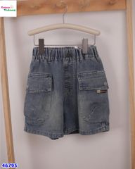 Quần short jean Bantang xanh túi hộp
