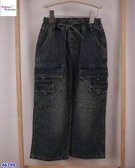 Quần jean dài xanh túi hộp