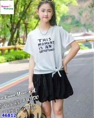 Set áo trắng Moment, cv đen