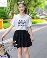 Set áo trắng Moment, cv đen