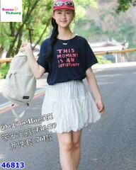 Set áo đen Moment, cv trắng