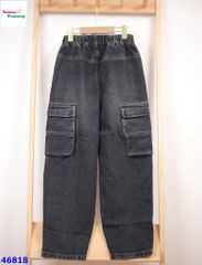 Quần jean đen túi hộp Original