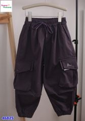 Quần túi hộp JLBB tím đậm thêu chữ D