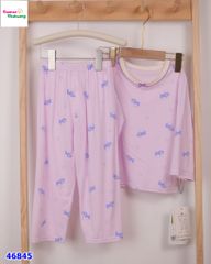 Bộ dài Tencel tím Pony