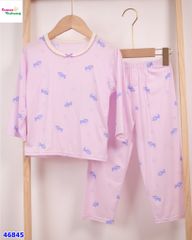 Bộ dài Tencel tím Pony
