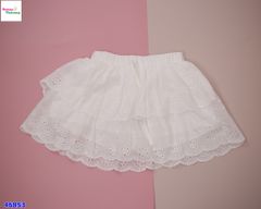 Chân váy ren hoa 2 tầng trắng