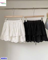 Chân váy ren trắng hoa to