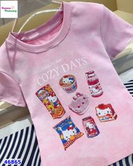 Áo thun hồng Hello Kitty Cozy Days