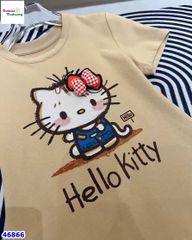 Áo thun kem nâu Hello Kitty