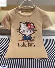 Áo thun kem nâu Hello Kitty
