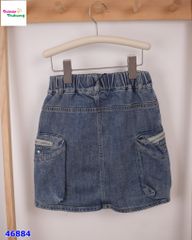 Chân váy jean túi hộp