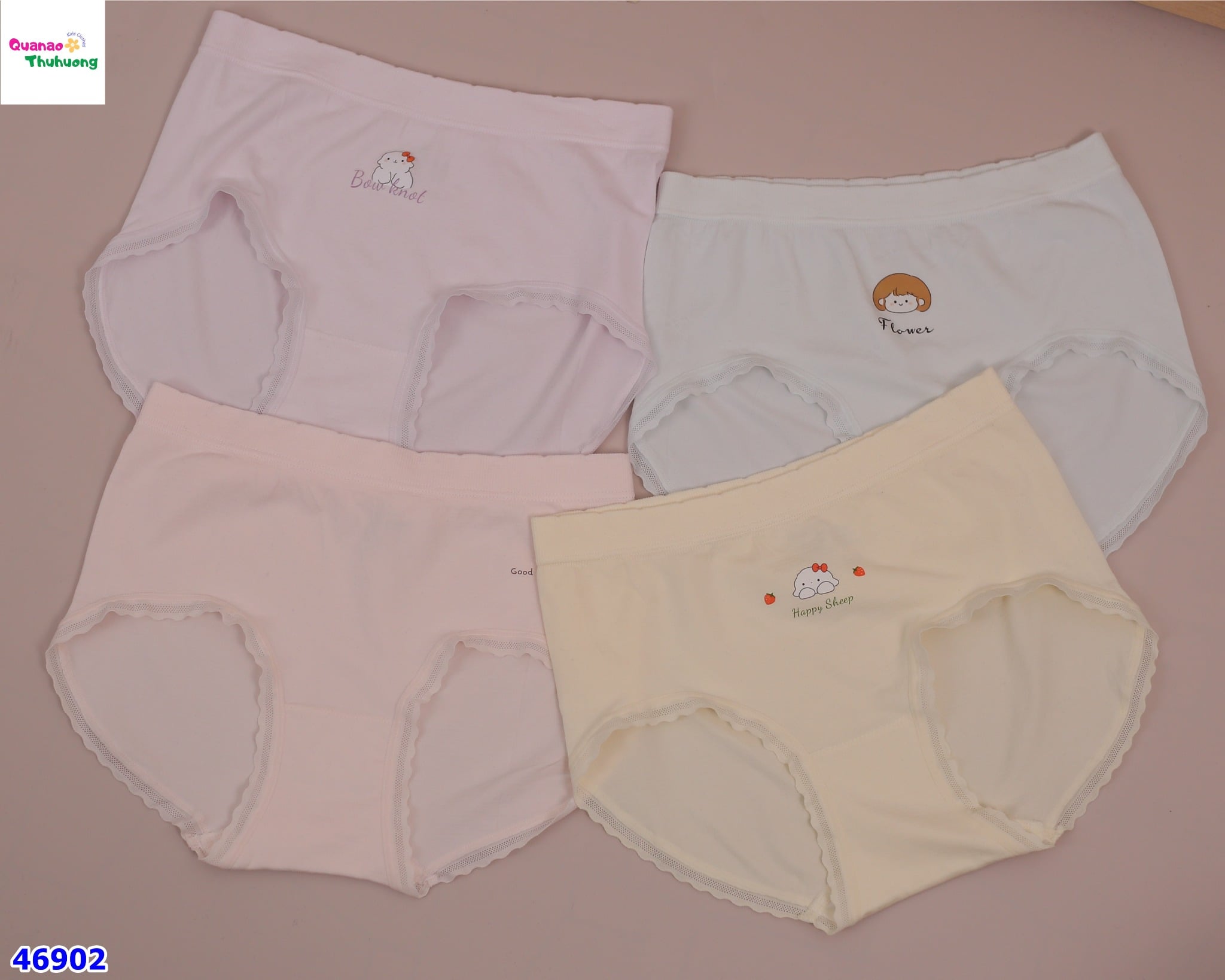 Set 4 chip đùi bé gái