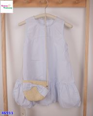 Đầm suông xanh (tặng túi đeo)