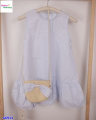 Đầm suông xanh (tặng túi đeo)