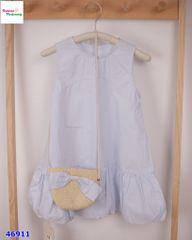 Đầm suông xanh (tặng túi đeo)