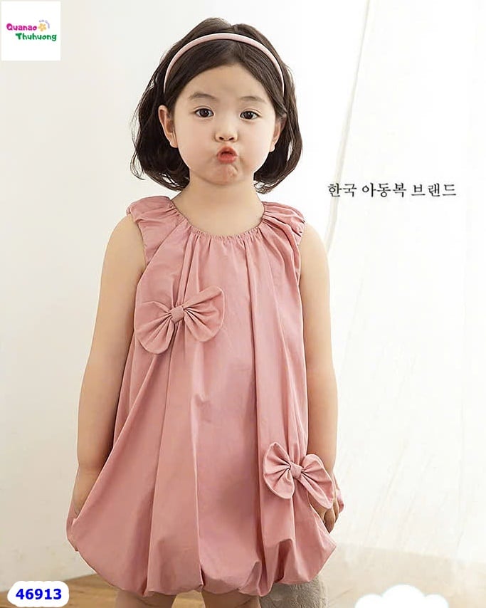 Đầm bí ChoHee hồng đính nơ