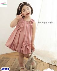 Đầm bí ChoHee hồng đính nơ