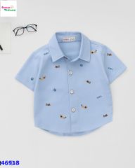 Áo sơ mi Win xanh cún