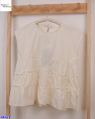 Áo sát nách tầng kem