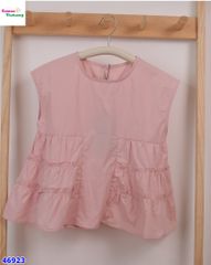 Áo sát nách tầng hồng