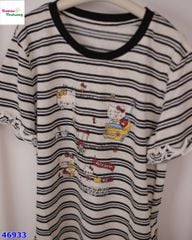 Áo sọc Kitty tay bèo