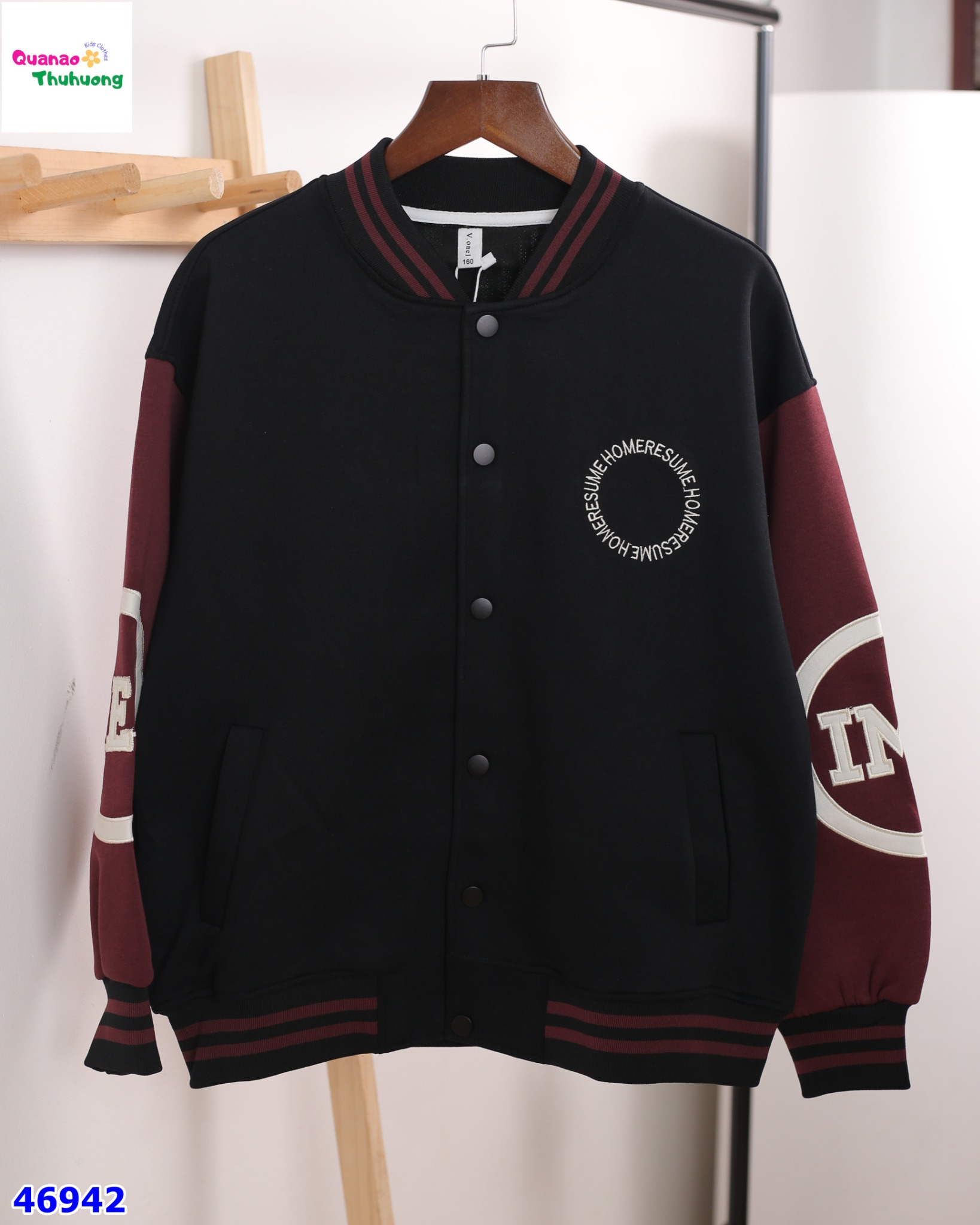 Bomber V.1 đen tay đỏ