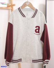 Bomber V.1 xám tay đỏ