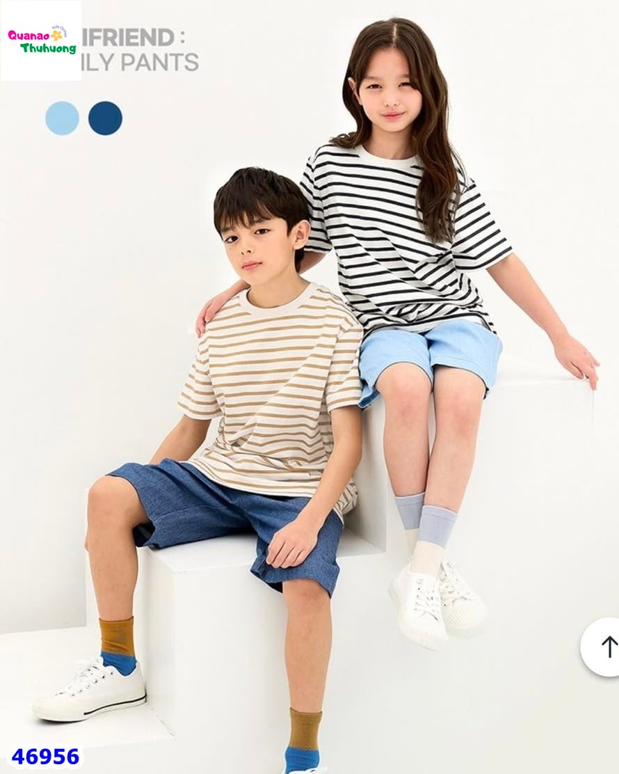 Quần short jean Uni xanh nhạt