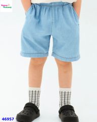 Quần short jean Uni xanh nhạt