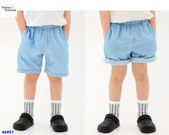 Quần short jean Uni xanh nhạt