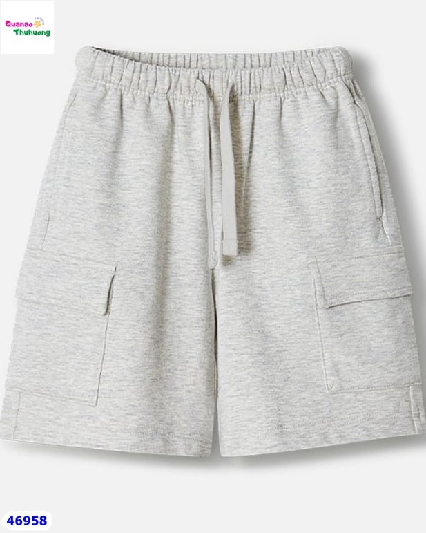 Quần short Uni xám túi hộp