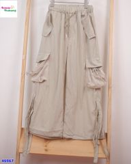 Quần túi hộp kem