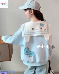 Áo khoác xanh Hello Kitty