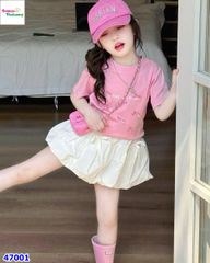 Set Sofia hồng I.The Orgna đính nơ