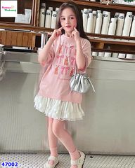 Set Sofia hồng thỏ đính nơ