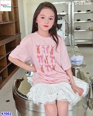 Set Sofia hồng thỏ đính nơ