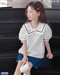 Set Sofia sơ mi trắng, quần jean