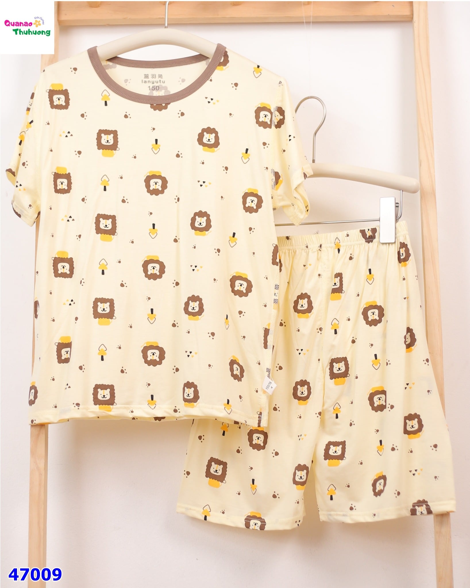 Bộ Tencel kem sư tử