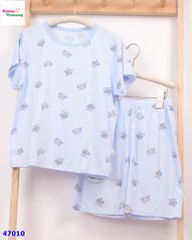 Bộ Tencel xanh máy bay