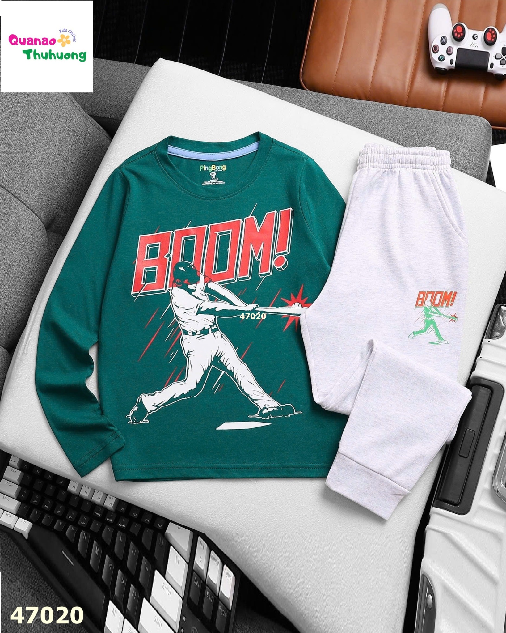 Bộ dài Pingbong xanh Boom